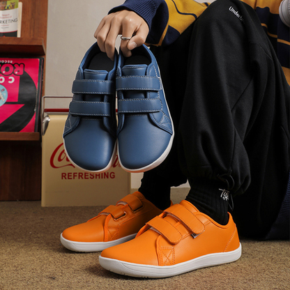 OCW Men Barefoot Shoes Waterproof Leather Zero Drop Walking Shoes Wide Toe Box Minimalist