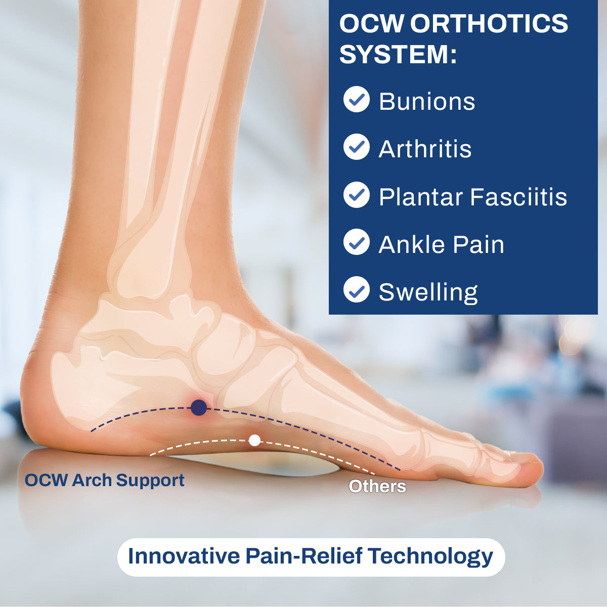 OCW Men Sandals Orthopedic Comfy Summer Casual Breathable High Quality Flip-flops