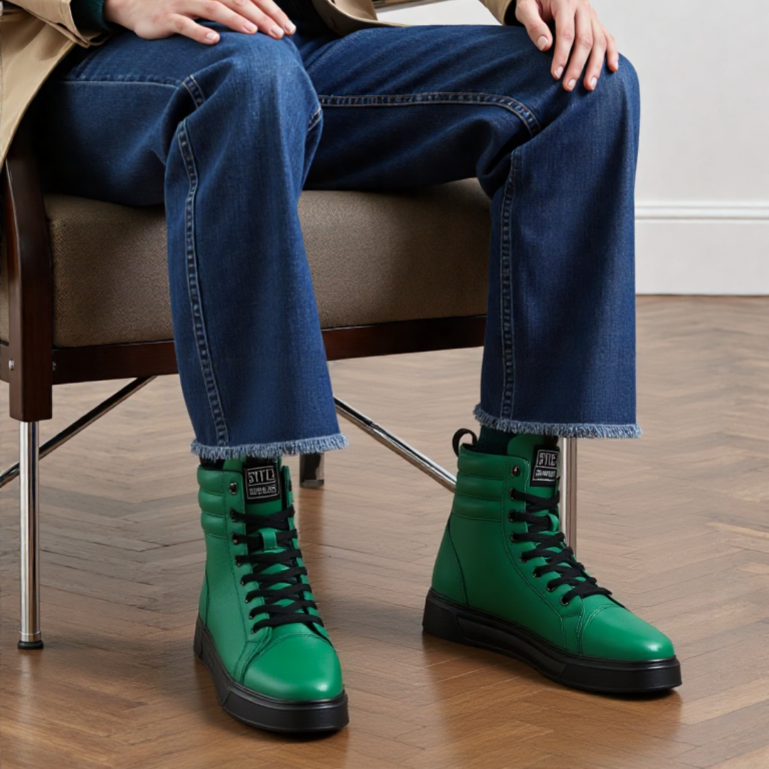 OCW Men Orthopedic Boots Comfortable PU Waterproof Arch-support Winter Modern Walking