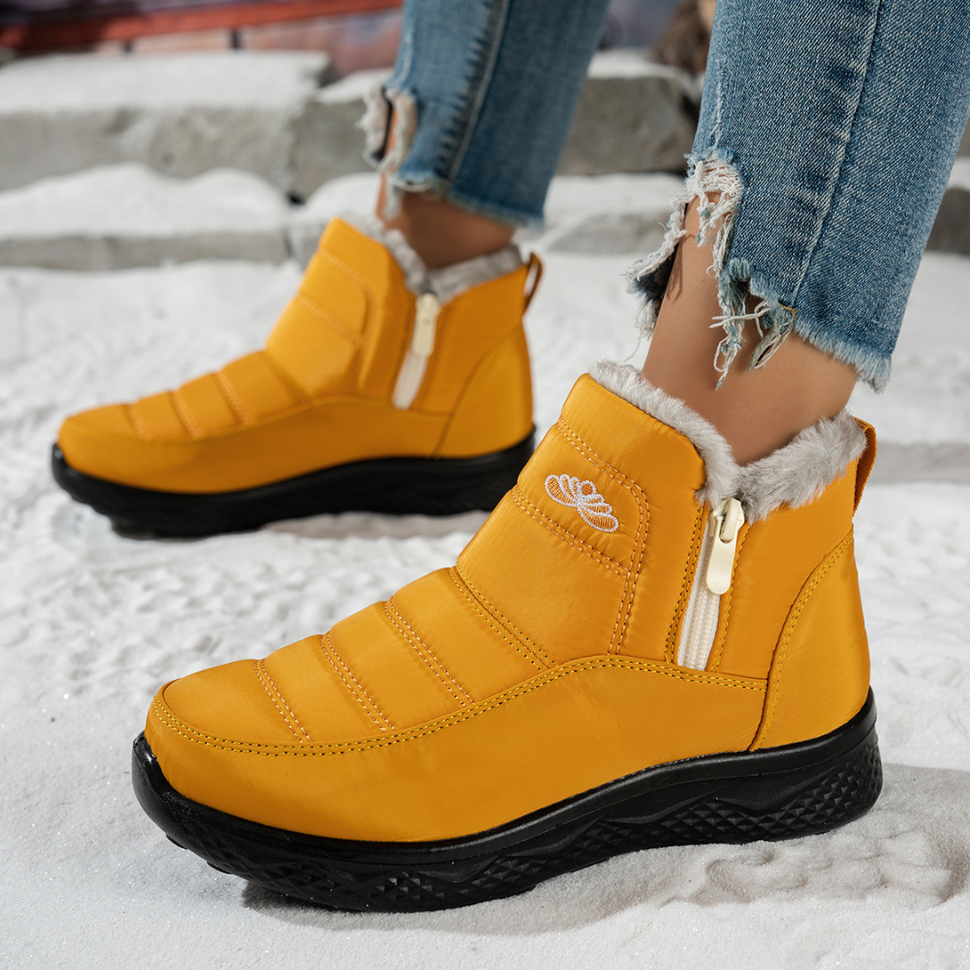 OCW Women Orthopedic Boots Waterproof Insulated Fur Comfortable Non-skid Ankle Snow Boots
