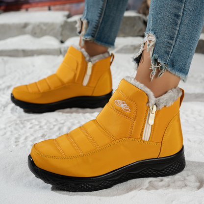 OCW Women Orthopedic Boots Waterproof Insulated Fur Comfortable Non-skid Ankle Snow Boots