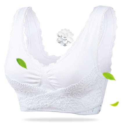 OCW Front Closure Bra Breathable Seamless Wireless Lace