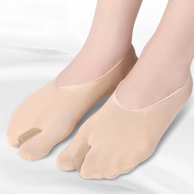 OCW Bunion Socks For Women Separated Toes Nonslip Gel Pad Soft Comfort Socks