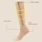 OCW Compression Socks Women Open Toe Zipper Tension Relief Knee High Stockings