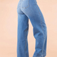 OCW Front Seamed Wide Leg Jeans For Women Soft