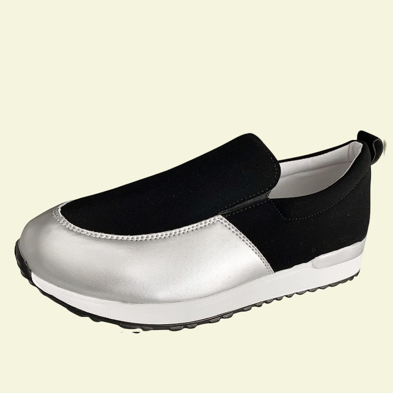 OCW Slip-on Orthopedic Sporty Shoes For Women Metallic Anti-collision Toe Trendy