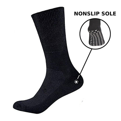 OCW Diabetic Socks Breathable Elastic Nonslip Cotton Comfort Socks For Swelling Feet