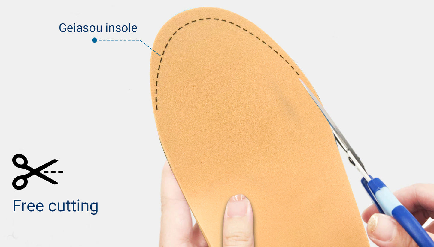 GEIASOU Orthopedic Insoles Foot Pain Relief Memory Foam Arch Support Soft Insoles