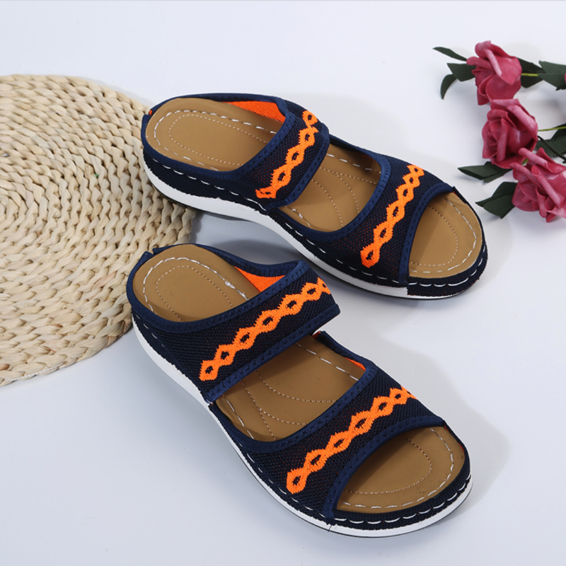 OCW Orthopedic Women Sandal Arch Support Breathable Soft Non Slip Weave Open Toe Sandal