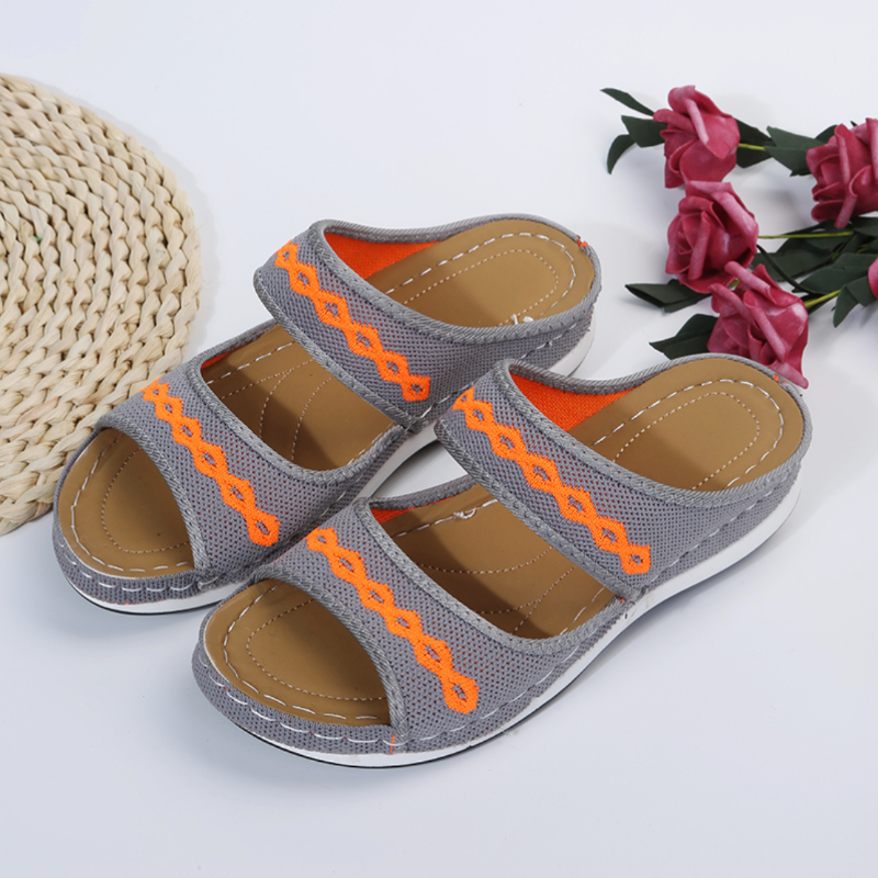 OCW Orthopedic Women Sandal Arch Support Breathable Soft Non Slip Weave Open Toe Sandal