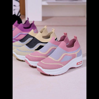 OCW Women Orthopedic Shoes Breathable Comfy Mesh Arch-support Slip-on Casual Jogging