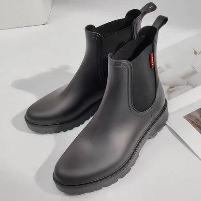 OCW Women Rain Boots Waterproof Chelsea Comfortable Ankle Stylish Non-slip Walking