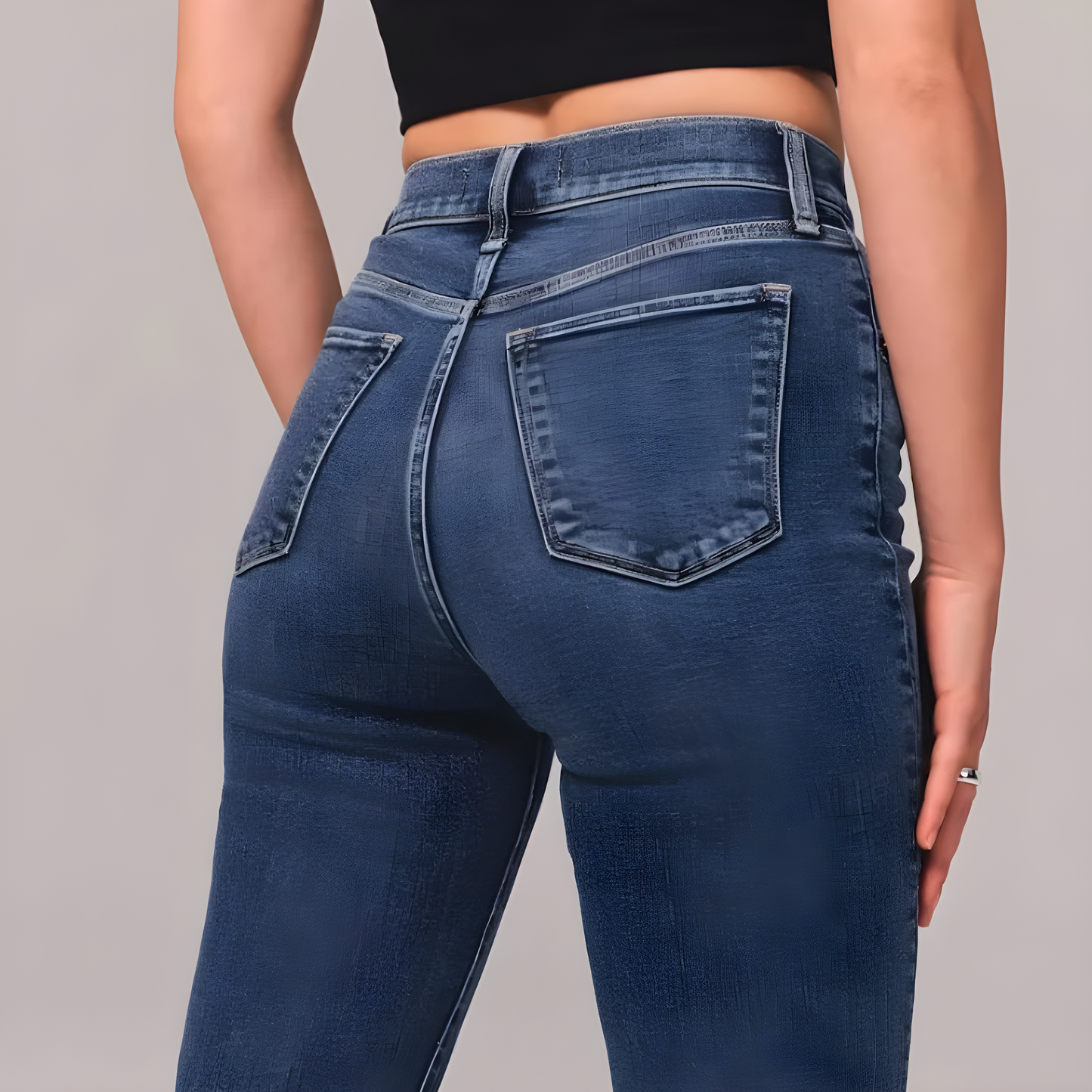 OCW Flare Jeans Ultra High Rise Stretch Comfortable Jeans