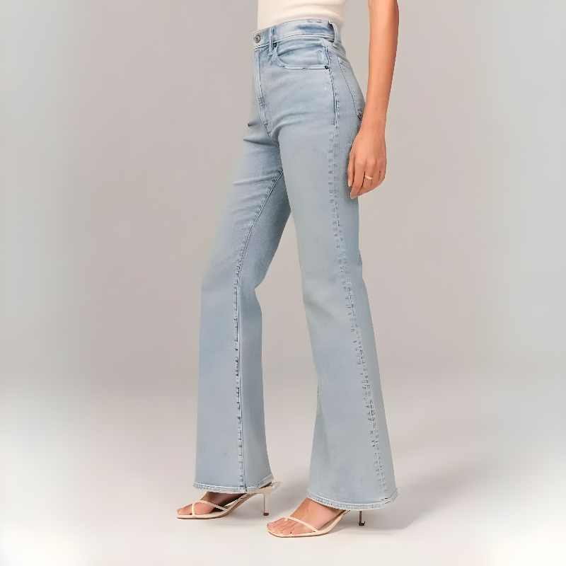 OCW Flare Jeans Ultra High Rise Stretch Comfortable Jeans