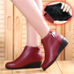 OCW Orthopedic Boots for Women Soft Leather Warm Plush Winter Boots