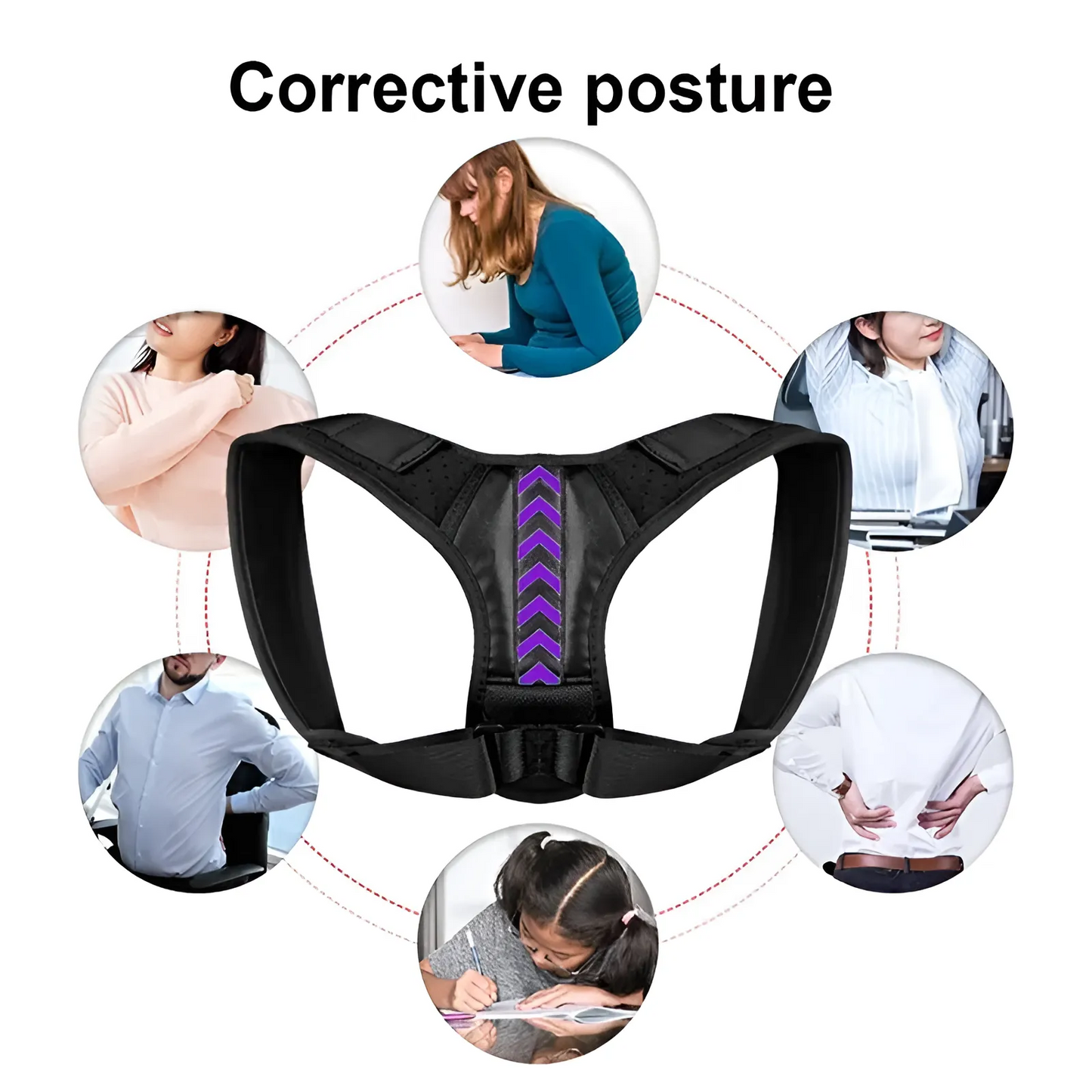 OCW Posture Corrector Adjustable For Clavicle Support Back Brace