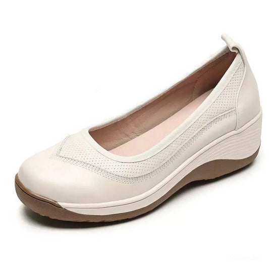 OCW Women Orthopedic Shoes Arch-support Comfortable Hands-free Graceful Leather Dress Shoes