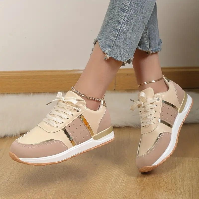 OCW Orthopedic Women Shoes Leather Breathable Comfy Summer Platform Sneakers