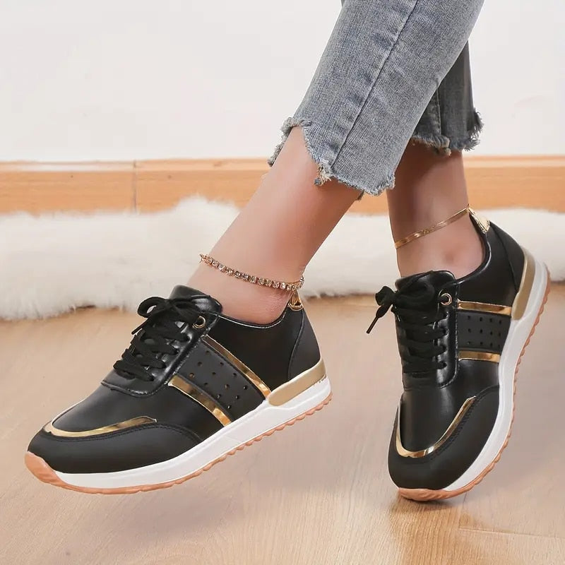 OCW Orthopedic Women Shoes Leather Breathable Comfy Summer Platform Sneakers