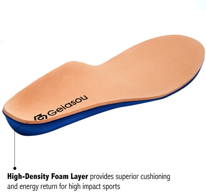 GEIASOU Orthopedic Insoles Foot Pain Relief Memory Foam Arch Support Soft Insoles