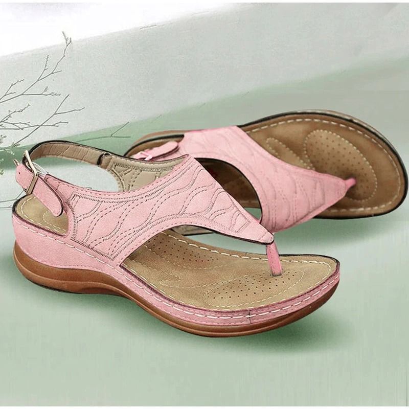 OCW Women Sandals Summer Casual Soft Flat Sole Open Toe Design