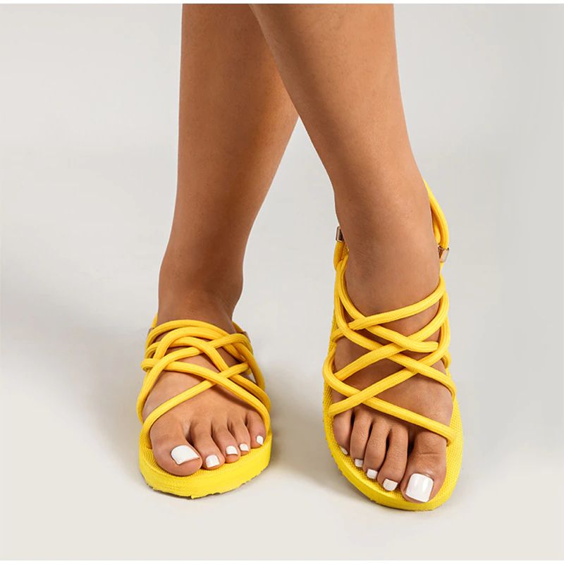OCW Summer Women Braided Rope Comfortable Casual Sandals