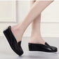OCW Women's Summer Platform Shoes Closed-Toe Casual Hollow Half Slippers