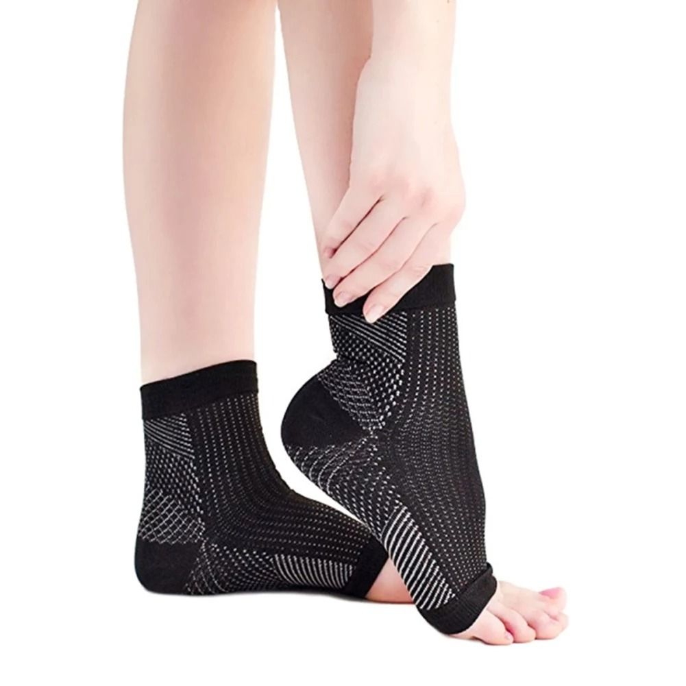 OCW Foot Heel Ankle Compression Socks Anti-fatigue Varicose Sleeve (Set 10 pairs)