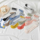 OCW Crystal Pearl Summer Socks Women Transparent Elastic Ultra Thin Silk Design (Set 10 pairs)