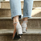 OCW Women Sandals Ankle Strap High Heels Summer Open Toe Chunky Design