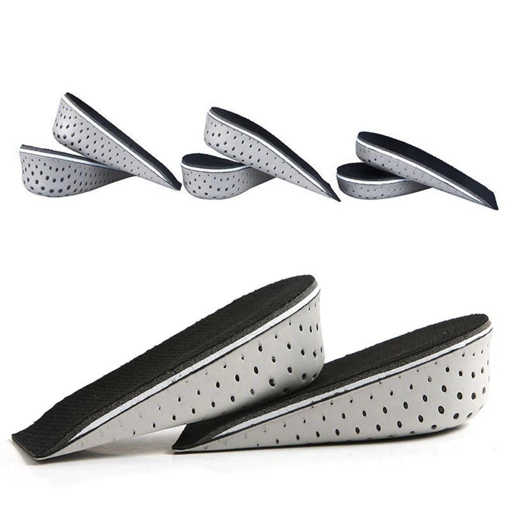 OCW Breathable Men Women Insoles Height Taller Elevator Cushion Heel Lift Insert Pads