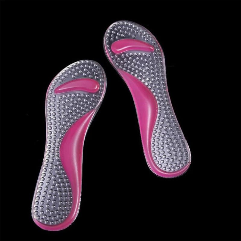 OCW Transparent Shoes Pads Silicone Gel Insoles for Womens Durable Comfortable Heel Inserts