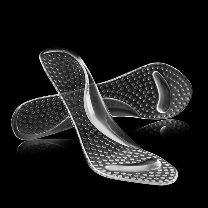 OCW Transparent Shoes Pads Silicone Gel Insoles for Womens Durable Comfortable Heel Inserts