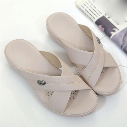 OCW Sandals For Women Soft Soles Casual Cross Buckle Outdoor Design