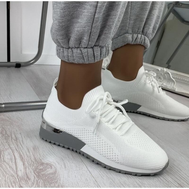 OCW Women Knitted Breathable Lightweight Sneakers Stretchy Comfortable Fashion
