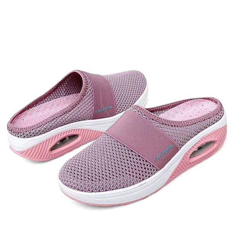OCW Women Breathable Slippers Mesh Lightweight Thick Air Sole Shoes