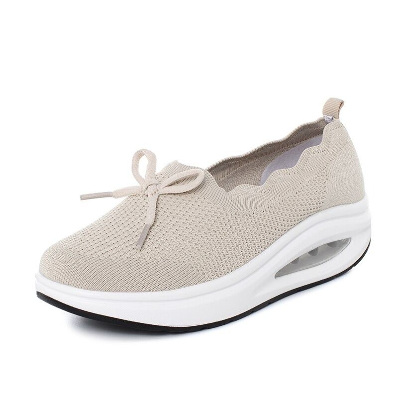 OCW Female Sneakers Height Increasing Mesh Upper Wedge Slip-on Shoes