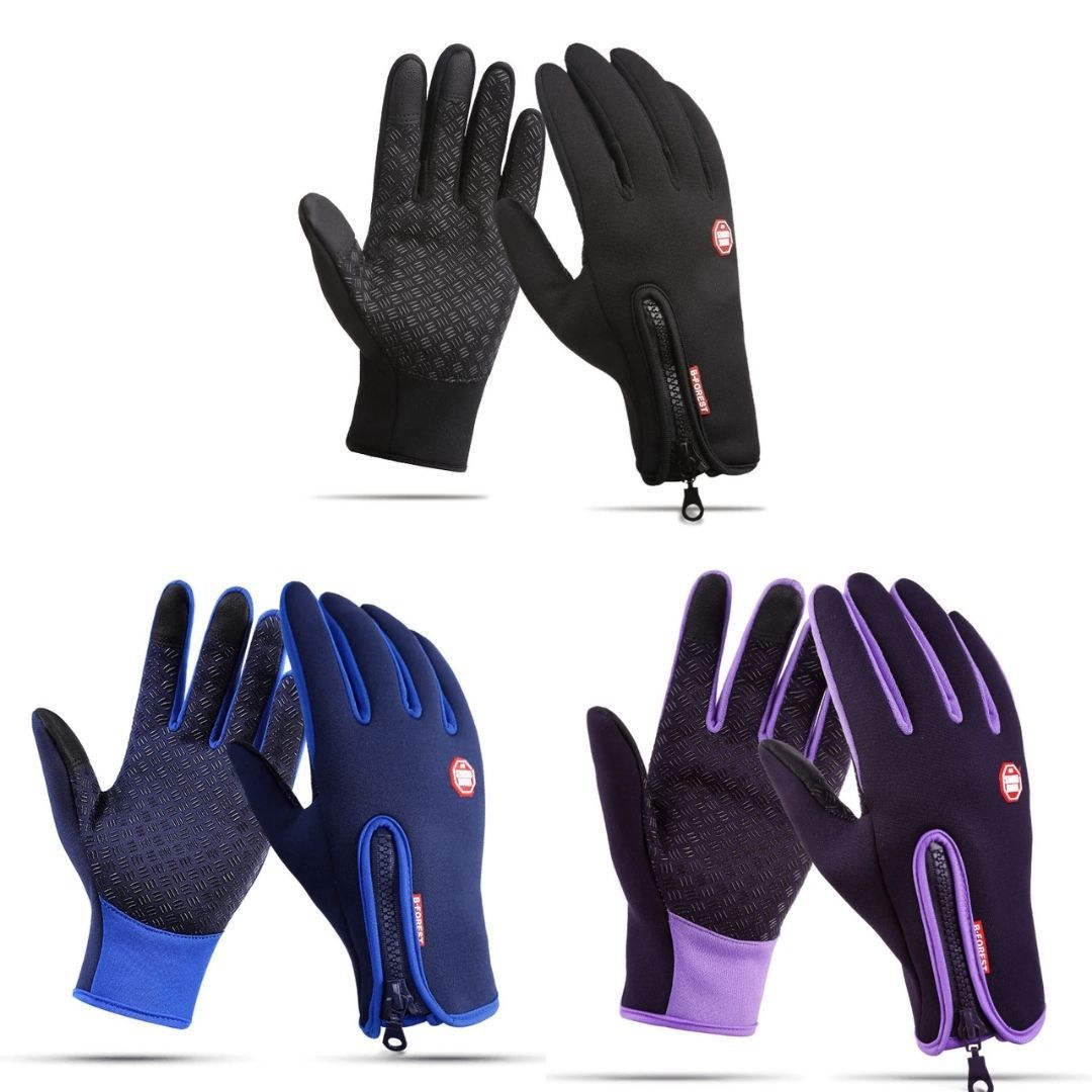 FleekComfy Warm Thermal Gloves Cycling Running Driving Gloves