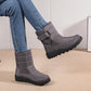 OCW Orthopedic Over Ankle Winter Women Boots Waterproof Fabric Fur Lined Snow Comfortable