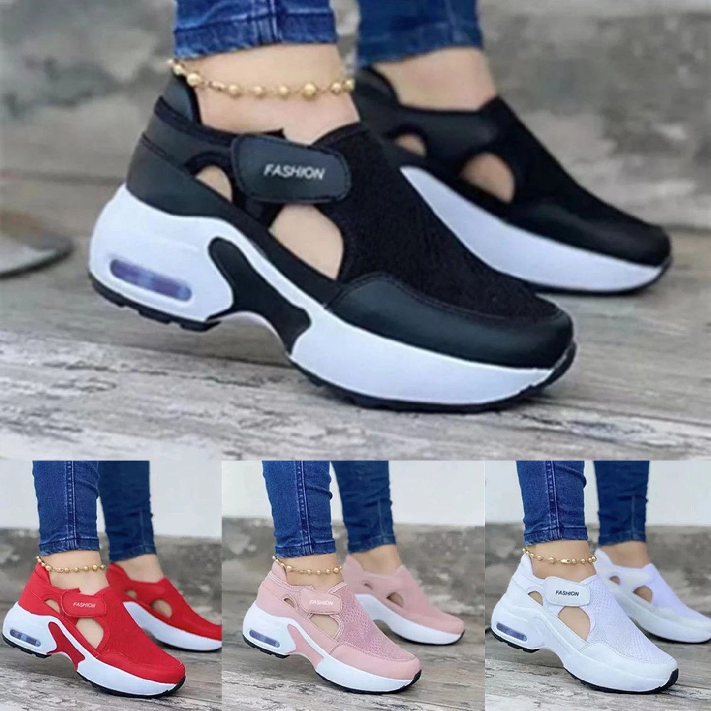 OCW Autumn Women's Fashion Breathable Comfortable Non-Slip Sneakers Shoes