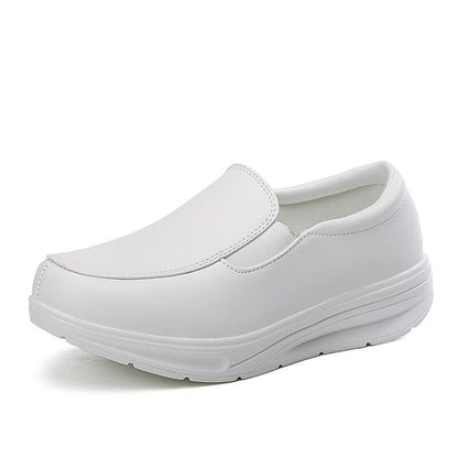 OCW Leather Orthopedic Slip-ons For Women Comfortable Nurse Shoes