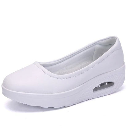 OCW Nurse Walking Shoes For Women Height Increase Slip-ons