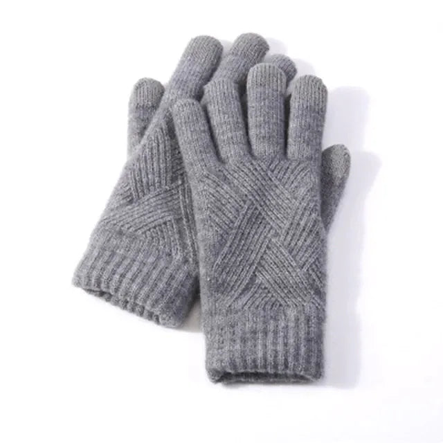 OCW Unisex Cotton Full Fingers Thick Warm Touch Screen Winter Gloves