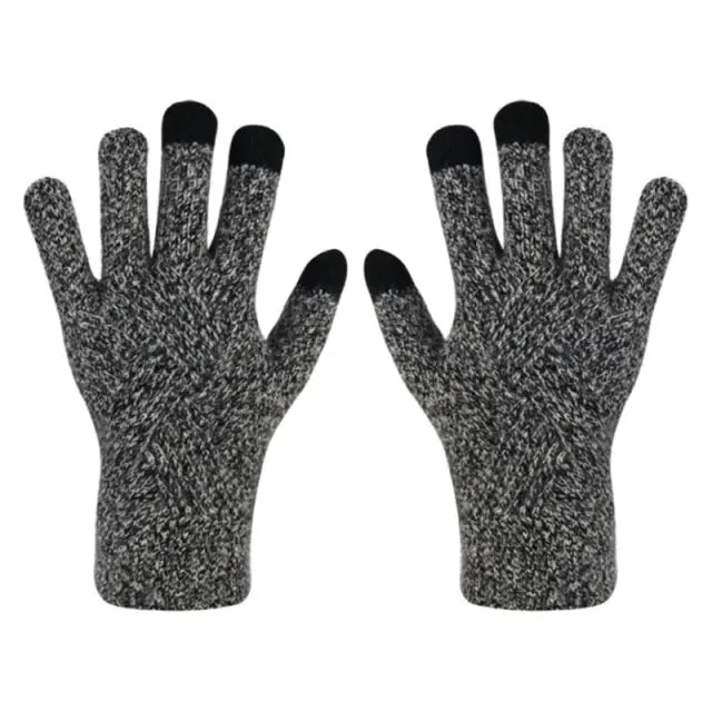 OCW Unisex Cotton Full Fingers Thick Warm Touch Screen Winter Gloves