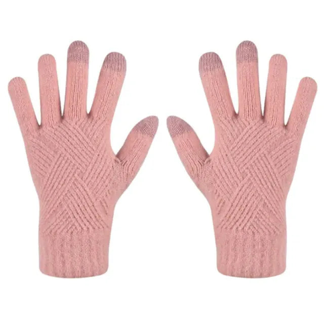 OCW Unisex Cotton Full Fingers Thick Warm Touch Screen Winter Gloves