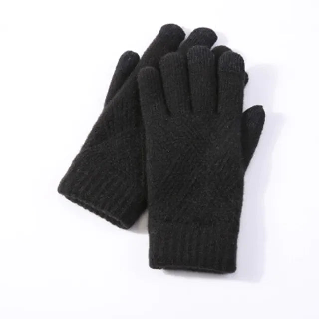 OCW Unisex Cotton Full Fingers Thick Warm Touch Screen Winter Gloves