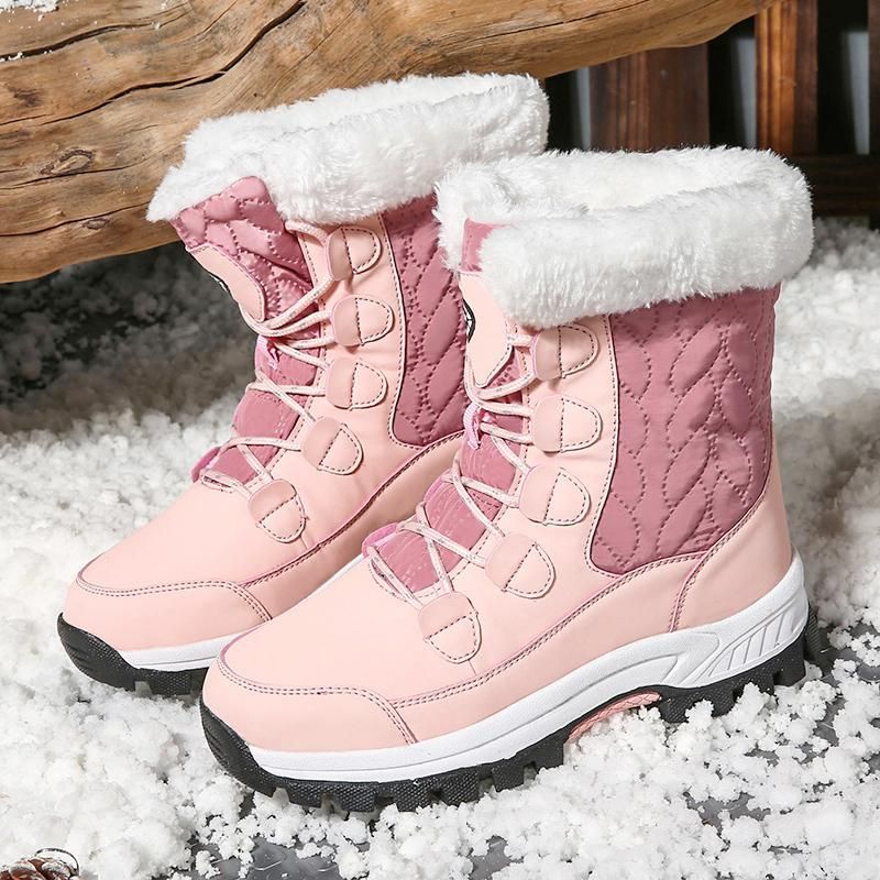 OCW Women Anti-slip Fur Warm Waterproof Snow Boots