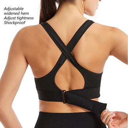 OCW Yoga Women Bras Shockproof Gym Running Sports Front Zipper Bra Big