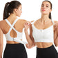 OCW Yoga Women Bras Shockproof Gym Running Sports Front Zipper Bra Big