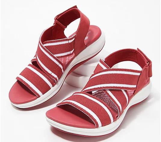 OCW Summer Casual Women Sandals Open Toe Wedges Soft Elastic Breathable Comfy